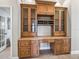 Office with built-in desk and cabinets for storage and display at 2540 Ne 120Th St, Anthony, FL 32617