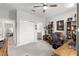 Office featuring neutral carpet, closet, and access to bathroom at 7641 Sw 63Rd Lane Road, Ocala, FL 34474