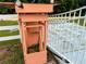 An outdoor electrical box at the gated entrance to the residence at 9325 Sw 125Th Court Rd, Dunnellon, FL 34432