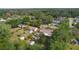 Scenic aerial perspective of a neighborhood with a home, showcasing expansive lawns and canopying trees offering a serene setting at 2032 Se 12Th St, Ocala, FL 34471