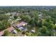 Overhead view of a charming home and surrounding properties nestled in a neighborhood with mature trees and green lawns at 2032 Se 12Th St, Ocala, FL 34471