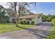 Spacious lot featuring a single-story house, long driveway, and a charming gazebo in the backyard at 2032 Se 12Th St, Ocala, FL 34471