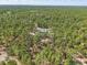 Expansive aerial view of a home nestled among lush greenery and mature trees at 22189 Sw Neptune Blvd, Dunnellon, FL 34431