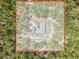 Aerial view with the perimeter of the house and property lines at 22189 Sw Neptune Blvd, Dunnellon, FL 34431