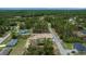 Aerial view of the new home showing wooded surroundings and neighborhood in the distance at 4312 Sw 172Nd Place Rd, Ocala, FL 34473