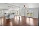 Open floorplan with living area seamlessly connected to the kitchen, creating a spacious and airy feel at 518 Saint Andrews Blvd, Lady Lake, FL 32159