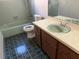 Functional bathroom featuring a vanity with a sink, a toilet, and a bathtub at 616 Water Rd, Ocala, FL 34472