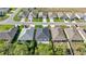 An aerial view of single-Gathering homes showcasing the neighborhood layout and well-maintained landscaping at 6557 Se 4Th Ln, Ocala, FL 34472
