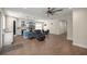 Open-concept floor plan with a comfortable living space, dining area, and a modern kitchen at 6557 Se 4Th Ln, Ocala, FL 34472