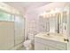 Bathroom with stand up shower and vanity with mirror at 8375 Sw 109Th Lane Rd, Ocala, FL 34481