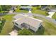 Aerial view of the home showing roof and small back patio at 8375 Sw 109Th Lane Rd, Ocala, FL 34481