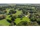 An expansive aerial shot capturing the estate's lush, tree-lined landscape with multiple homes at 9462 Sw 72Nd Ct, Ocala, FL 34476