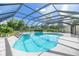 Inviting in-ground pool and spa inside a screened enclosure, with surrounding concrete patio at 9462 Sw 72Nd Ct, Ocala, FL 34476