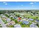 Residential area with lush trees, golf course, and ponds in an aerial view at 9853 Se 175Th Pl, Summerfield, FL 34491