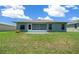 Spacious backyard with vibrant green grass and a private screened-in patio at 16193 Sw 14Th Avenue Rd, Ocala, FL 34473