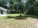 Expansive backyard with lush green grass and mature trees at 19026 Sw 100Th Pl, Dunnellon, FL 34432