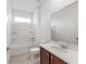 Clean bathroom with a tub, granite vanity, and ample counter space at 7536 Sw 60Th St, Ocala, FL 34476
