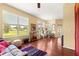 Bright living area with large windows offering natural light and outdoor views at 9628 Sw 90Th St, Ocala, FL 34481