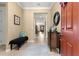 Welcoming foyer with stylish furnishings and views of the living spaces at 9642 Sw 95Th Loop, Ocala, FL 34481