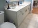 Bathroom featuring a long vanity, countertop space, drawers and cabinets for storage at 13762 Sw 112Th Ter, Dunnellon, FL 34432