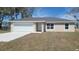 Charming single-story home showcasing a well-maintained lawn and a two-car garage at 17645 Sw 112Th Ln, Dunnellon, FL 34432