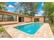 Inviting backyard pool with a brick surround, offering a private outdoor retreat at 2416 Se 15Th St, Ocala, FL 34471