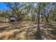 View of tree-filled lot with plenty of open space, an RV parked under a metal covering at 3299 County Road 521, Wildwood, FL 34785