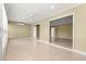 Neutral living room with recessed lighting, ceiling fan, and open doorway at 8532 Sw 65Th Court Rd, Ocala, FL 34476
