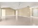 Open living area with tile floors, ceiling fans, and neutral paint at 8532 Sw 65Th Court Rd, Ocala, FL 34476