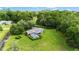 Aerial view of the home with a screened pool, nestled among mature trees and expansive green space at 8940 Sw 8Th St, Ocala, FL 34481