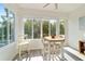 Bright breakfast nook features large windows offering beautiful views and a charming round table set at 9309 Sw 106Th Ave, Ocala, FL 34481