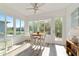 Bright sunroom filled with natural light, featuring a cozy dining area and views of the outdoors at 9309 Sw 106Th Ave, Ocala, FL 34481