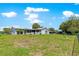 Exterior view of home with a spacious fenced backyard and partial view of the screened-in porch at 11237 Sw 78Th Ct, Ocala, FL 34476