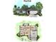 Detailed home plans for the 'Rachel' model home at 21301 Sw Rainbow Lakes Blvd, Dunnellon, FL 34431