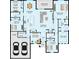 Detailed floor plan showing layout of bedrooms, bathrooms, kitchen, and living spaces at 2254 Amberly Ave, Orlando, FL 32833