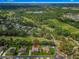 Aerial view showcasing the home's location on a desirable lot within a landscaped community at 28 Golf View Dr, Ocala, FL 34472