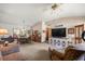 Open-concept living room, combined dining room with access to patio at 2981 Ne 39Th Pl, Ocala, FL 34479