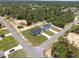 Aerial view of the new home with detached two-car garage on an oversized lot at 3079 Sw 168 Pl, Ocala, FL 34473