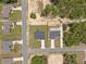 Aerial view of the new home on an oversized lot in a suburban neighborhood at 3079 Sw 168 Pl, Ocala, FL 34473