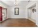 Bright dining room with hardwood floors, and a window providing natural light at 4360 Sw 62Nd Loop, Ocala, FL 34474