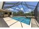 A screened-in pool with a spa provides a luxurious outdoor experience with plenty of space to relax and entertain at 4360 Sw 62Nd Loop, Ocala, FL 34474