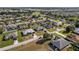 Panoramic aerial view of a well-developed neighborhood with mature trees and diverse housing styles at 5920 Sw 88Th Pl, Ocala, FL 34476