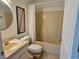 Bathroom with a single sink vanity and a shower-tub combo at 6 Bahia Trace Loop, Ocala, FL 34472