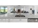 Kitchen island with sink features granite countertop, stainless steel appliances, and sleek design at 6046 Sw 86Th Cir, Ocala, FL 34481