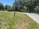 Street view of a corner lot featuring lush landscaping, mature trees, and some vegetation, providing a serene and natural setting at 6051 Ne 25Th Ave, Ocala, FL 34479