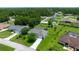 An aerial view shows various homes with well-manicured lawns and trees in a suburban neighborhood at 11140 Sw 53Rd Cir, Ocala, FL 34476