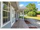 Exterior view of the home's outdoor patio and backyard at 1404 Se 40Th Ct, Ocala, FL 34471