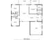 Detailed floor plan showcasing the layout of the bedrooms, bathrooms, living spaces, and garage at 17576 Se 96Th Ct, Summerfield, FL 34491