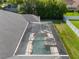 Aerial view of screened-in pool and spa featuring stone accents, creating an inviting outdoor oasis for relaxation and recreation at 2010 Se 25Th St, Ocala, FL 34471