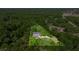 Beautiful aerial view of private home surrounded by lush trees and greenery, offering a serene setting at 20861 Sw 81St Loop, Dunnellon, FL 34431